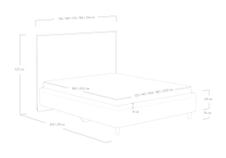 Кровать Eveline (120x200)