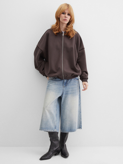 Зип-худи Pretty, коричневое
