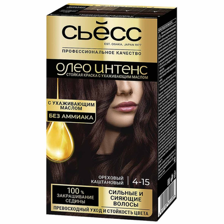 Краска для волос SYOSS oleo intense Ореховый каштановый
