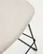 Полубарный стул Zahara, 65 см, бежевый с черными ножками
