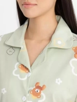 Пижама со штанами классическая с длинным рукавом