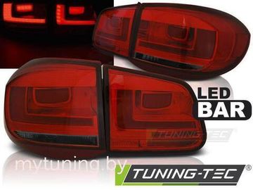 Задние фонари для Volkswagen Tiguan I (07-11) LED Red Smoke