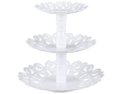 Фруктовница "Мелодия" 3-х ярусная (белая)