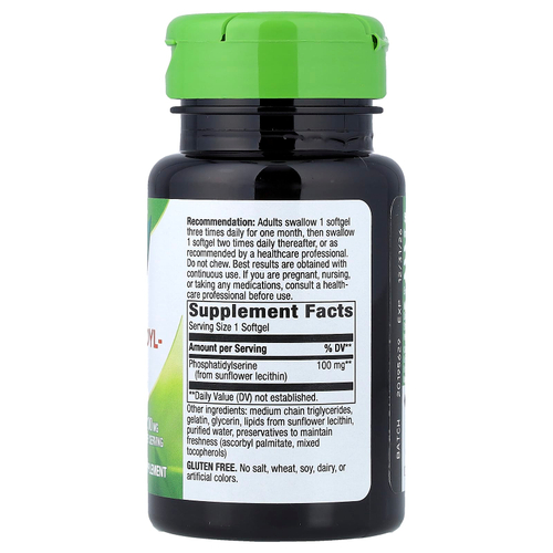 Nature's Way, фосфатидилсерин, 100 мг, 60 капсул