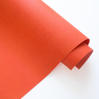 Кожзам переплетный с тиснением "Питон", апельсин