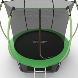 EVO JUMP Internal 8ft (Green) + Lower net. Батут с внутренней сеткой и лестницей, диаметр 8ft (зеленый) + нижняя сеть