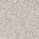 Японский бисер TOHO Round 15/0 (№21), с внутренним серебрением, прозрачный