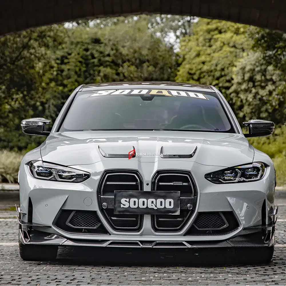 Карбоновые канарды на капот для BMW M3 G80/G81 БМВ