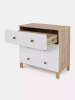 Комод RANT "BAMBOO" 84см 3 ящ. (арт.108) Cloud White