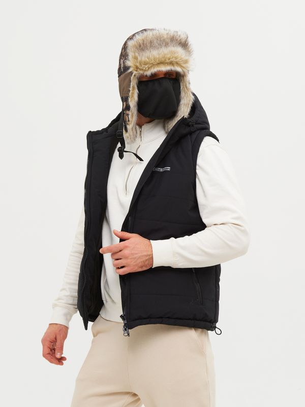 Шапка ушанка зимняя Альтаир с маской ткань Alova цвет КМФ 005 (переплетение хаки)