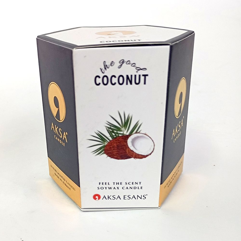 Свеча ароматическая кокос  Aksa