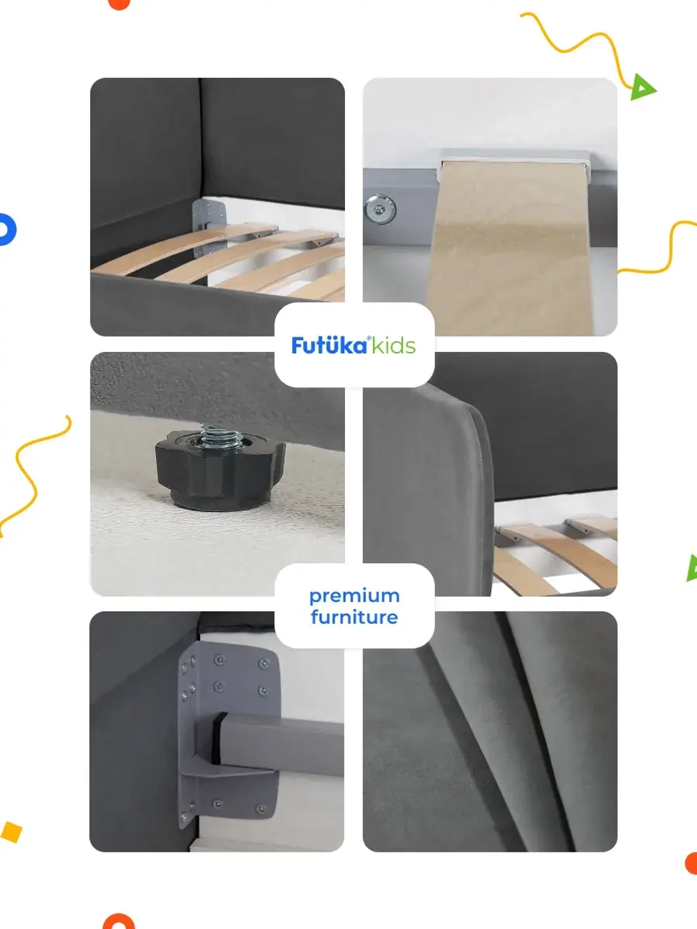 Кровать детская 160х80см мини MILO