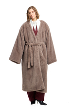 Шуба длинная с манишкой COMEBACK Brown