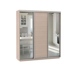 Шкаф-купе "Экспресс Медиум № 2 Трио" (дуб молочный) 2400х2400, МК Е1, г. Белореченск