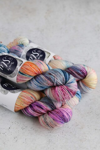 пряжа "Радужная тыква" Soft Sock Stu