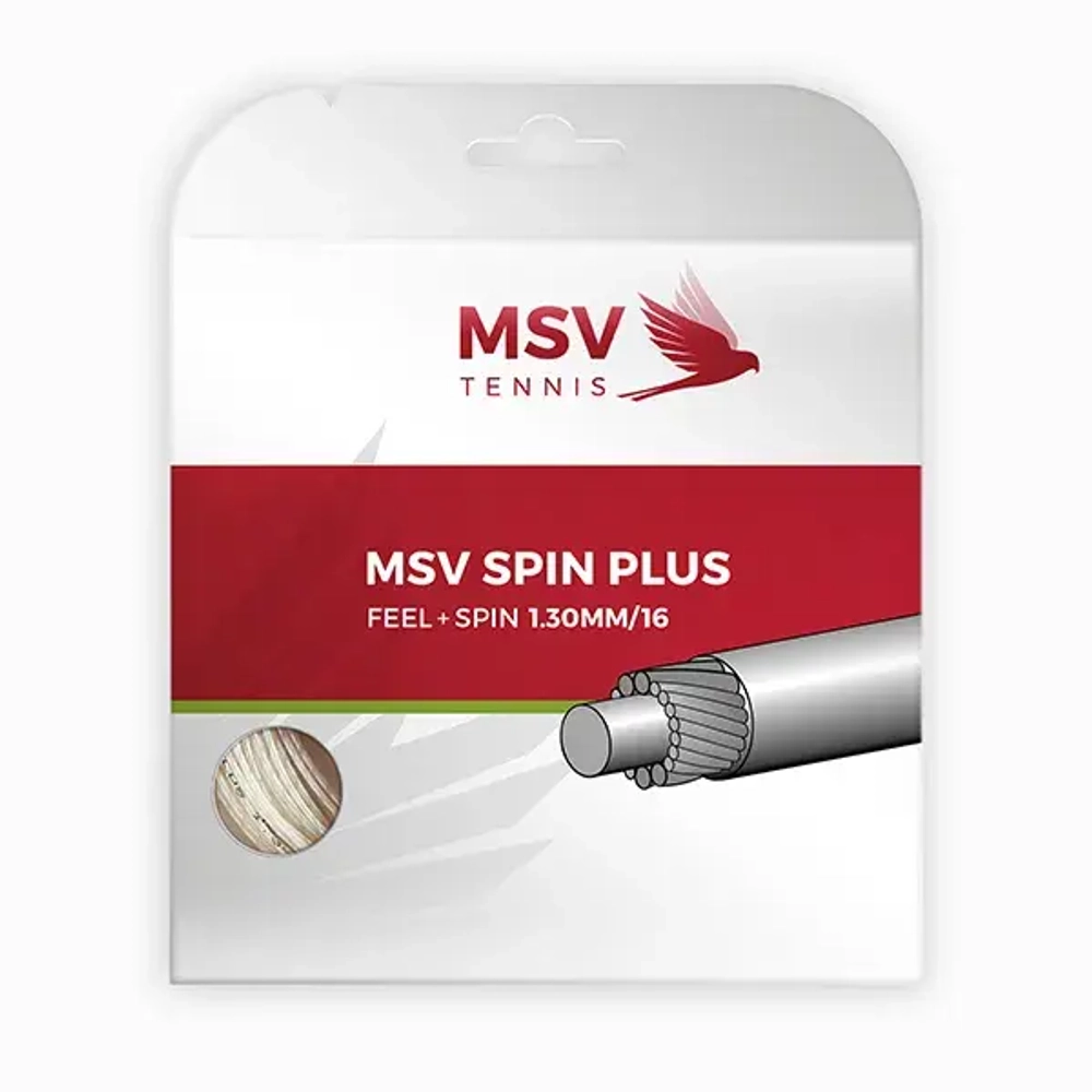Теннисная струна MSV Spin Plus 1,30, 12м (белый)