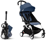 Коляска Stokke YOYO3 Newborn Pack рама белая White 2 в 1 Air France Blue