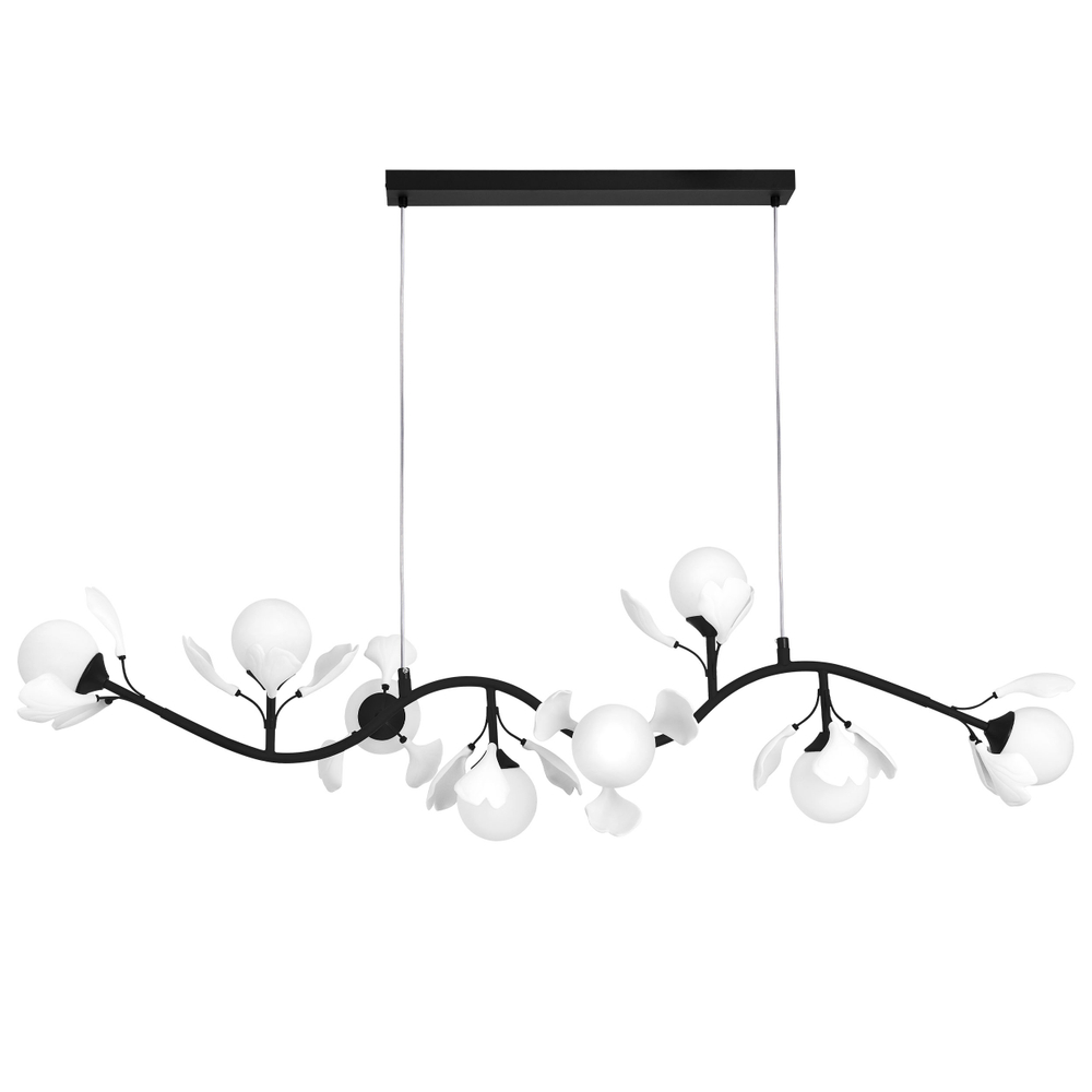 799087 Люстра CERAMO BW 8х6W(led) G9 ЧЕРНЫЙ/БЕЛЫЙ