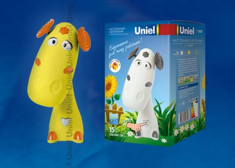 TTL-027 Yellow. Лампа настольная — Детская серия «Барашек». Цоколь GX10Q. 15W. Цвет - Желтый