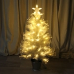 Ёлка светодиодная «Жемчужная» 90 см, ПВХ белый, цвет свечения-Белый/Теплый белый (80 веток) (T2118-90)