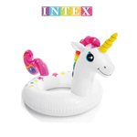 Надувной круг для плавания Большое чудо Intex 59221 Единорог Павлин Крокодил 107х58 см от 3 до 6 лет
