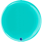 Шар фольгированный Сфера 3D 38 см (Бирюзовый)