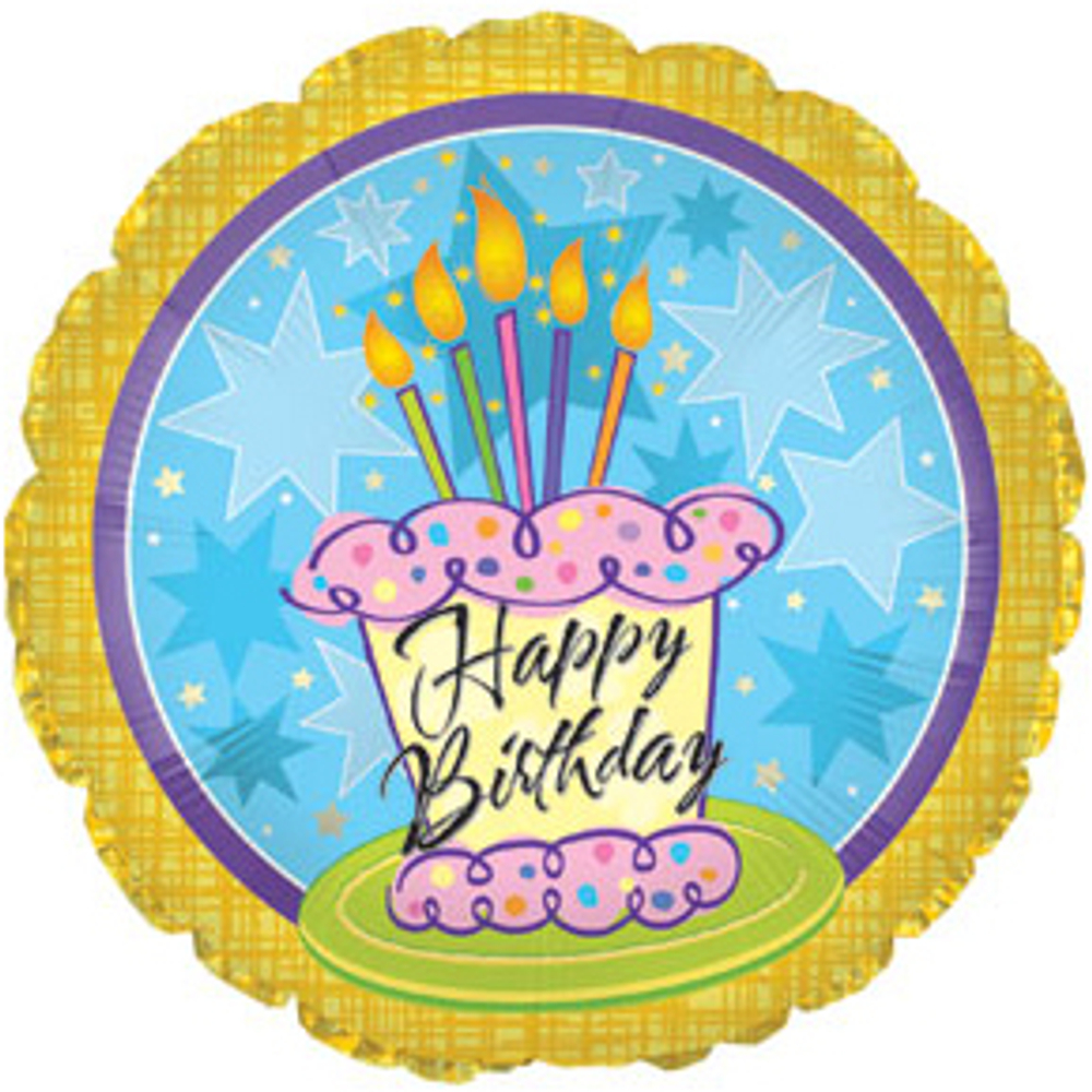 СTI 18" HB Круг голубой с тортом