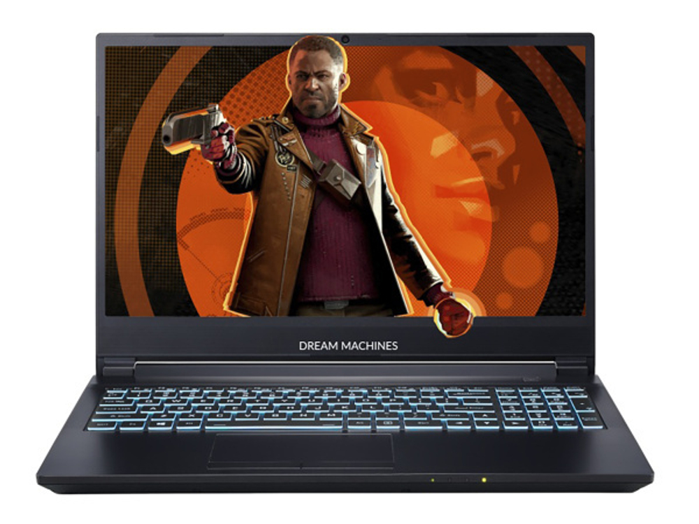 Ноутбук Dream Machines RG3060-15KZ20 i5-11400H 16Gb SSD 500Gb NVIDIA RTX 3060 для ноутбуков 6Gb 15,6 FHD WVA Cam 48.96Вт*ч No OS Черный RG3060-15KZ20