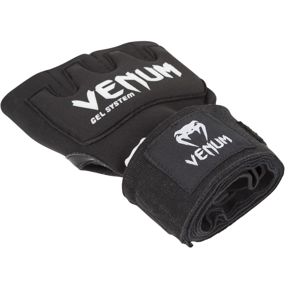 Гелевые бинты боксерские Venum Gel Kontact Black (пара)