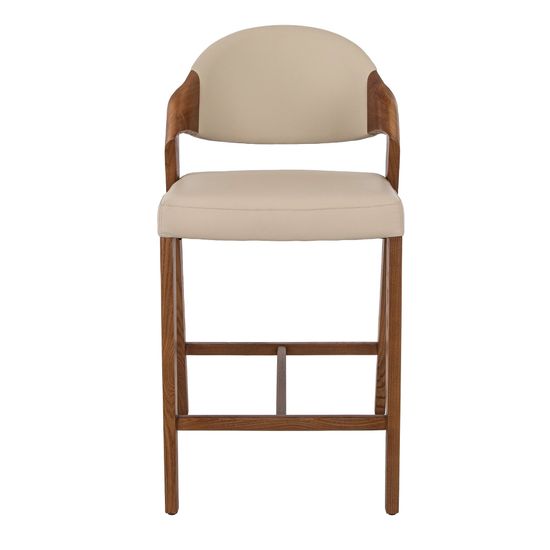 Полубарный стул 4225 из экокожи цвета норки