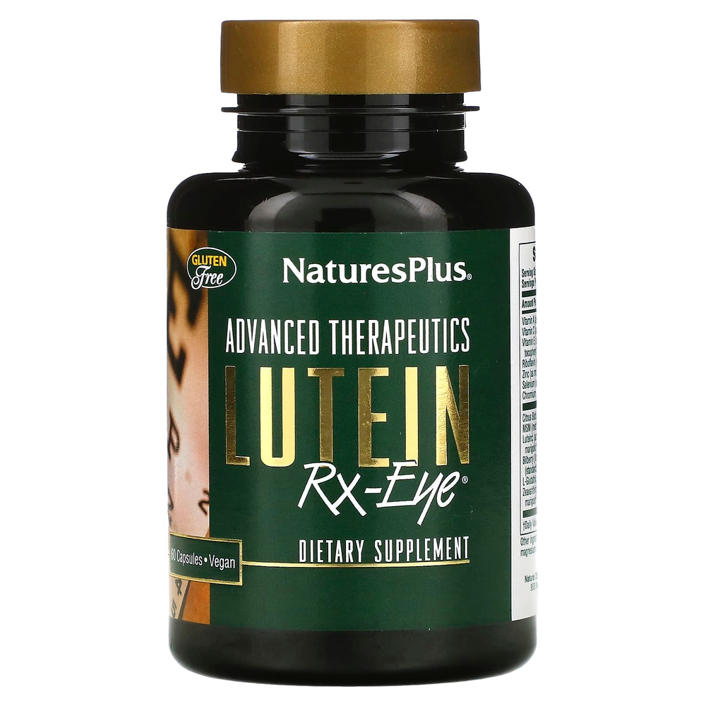 NaturesPlus, Advanced Therapeutics Lutein RX-Eye, лютеин для здоровья глаз, 60 капсул