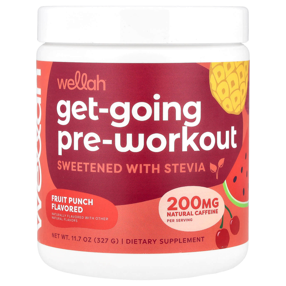 Wellah, Get-Going Pre-Workout, Fruit Punch, 327 г (11,7 унции)
