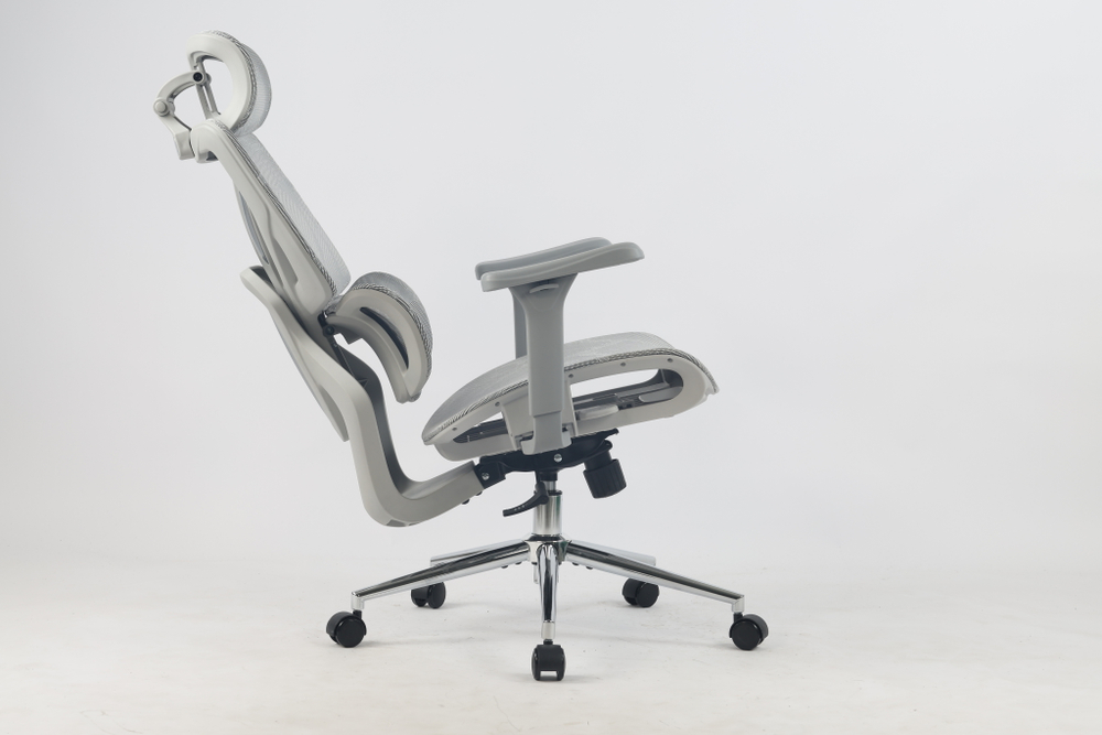 Кресло офисное TopChairs Structo серая сетка