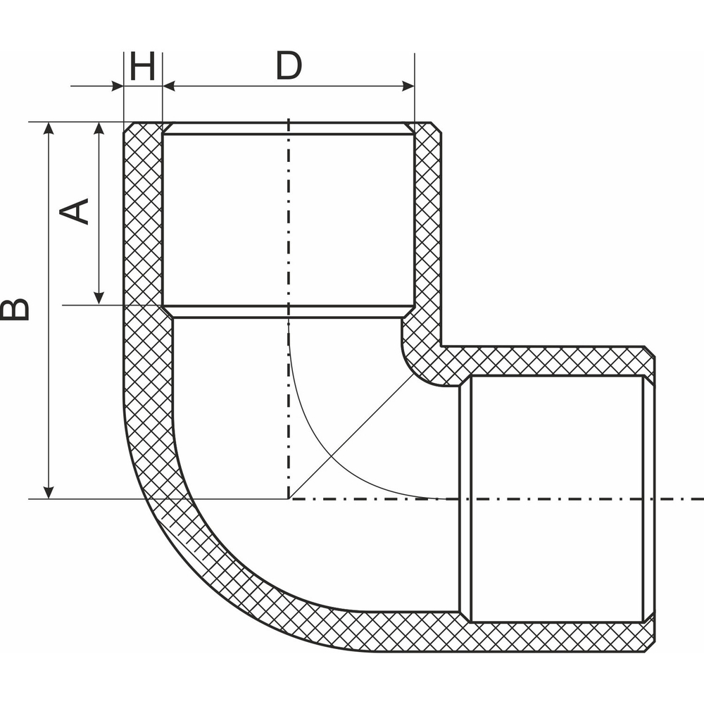 Уголок 40 90 град. EVER® plast  СЕРЫЙ (Россия)
