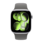 Умные часы Apple Watch Series 11 GPS, 42mm, Silver Aluminium Case with Stone Gray Sport Band, S/M