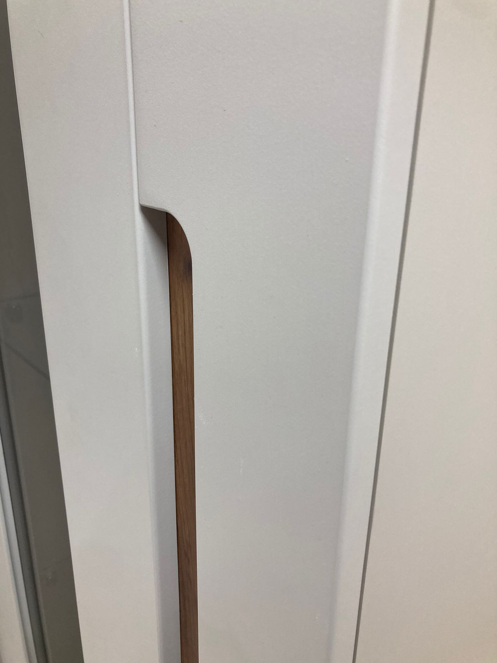 Шкаф навесной витрина Валенсия кашемир/софт сантьяго левый