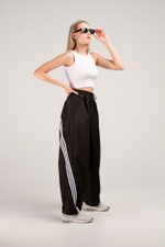 Штаны с лампасами crystal женские