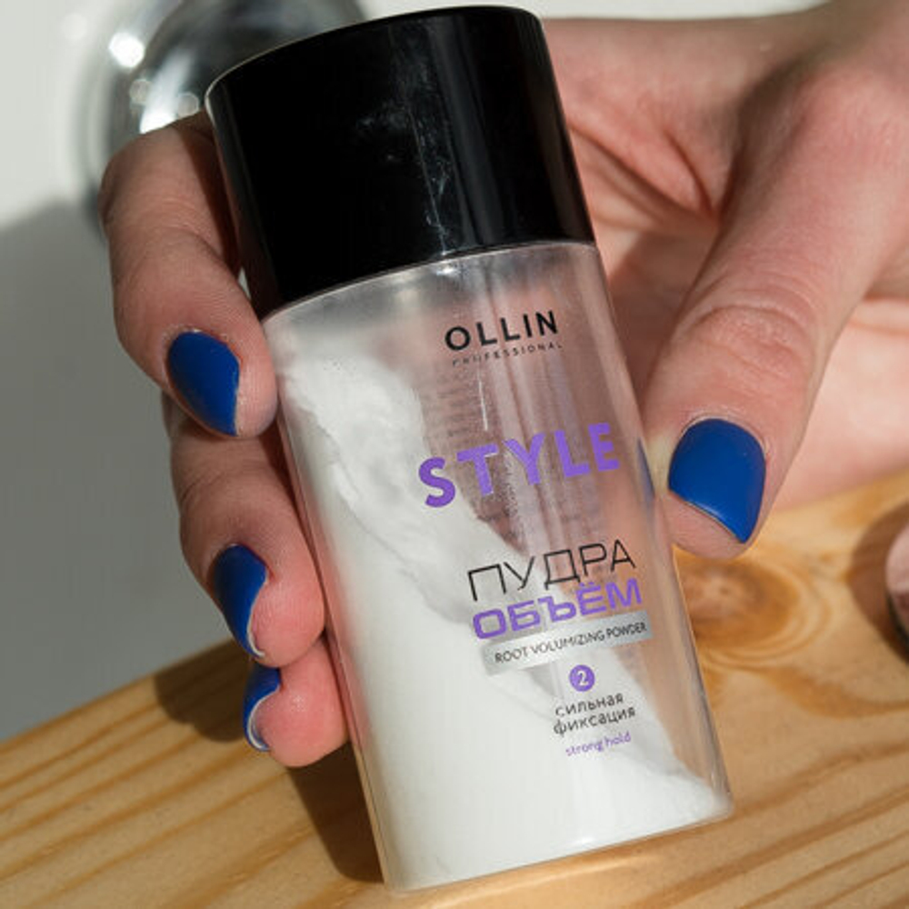 OLLIN STYLE Пудра для прикорневого объёма волос сильной фиксации 10г/ Strong Hold Powder