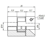 Муфта кулачковая соединительная JM2-25x35-8x10