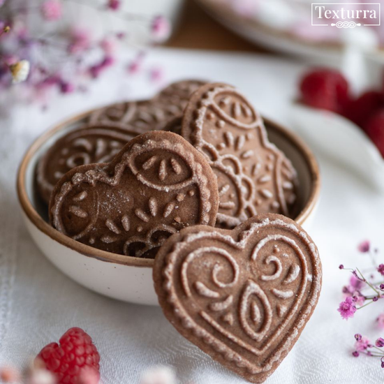 пряничная доска в форме сердце