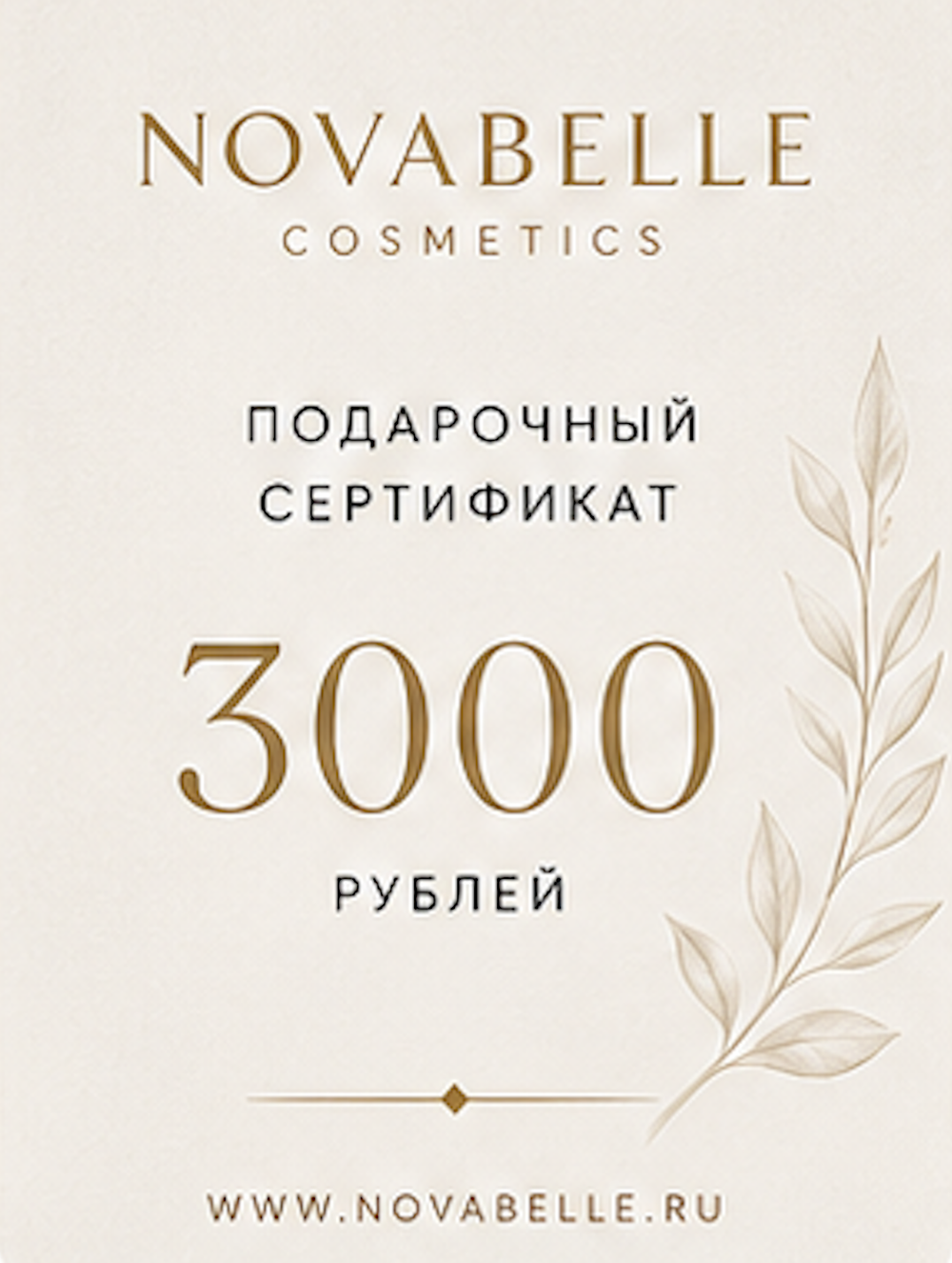 Подарочный сертификат — 3 000 ₽