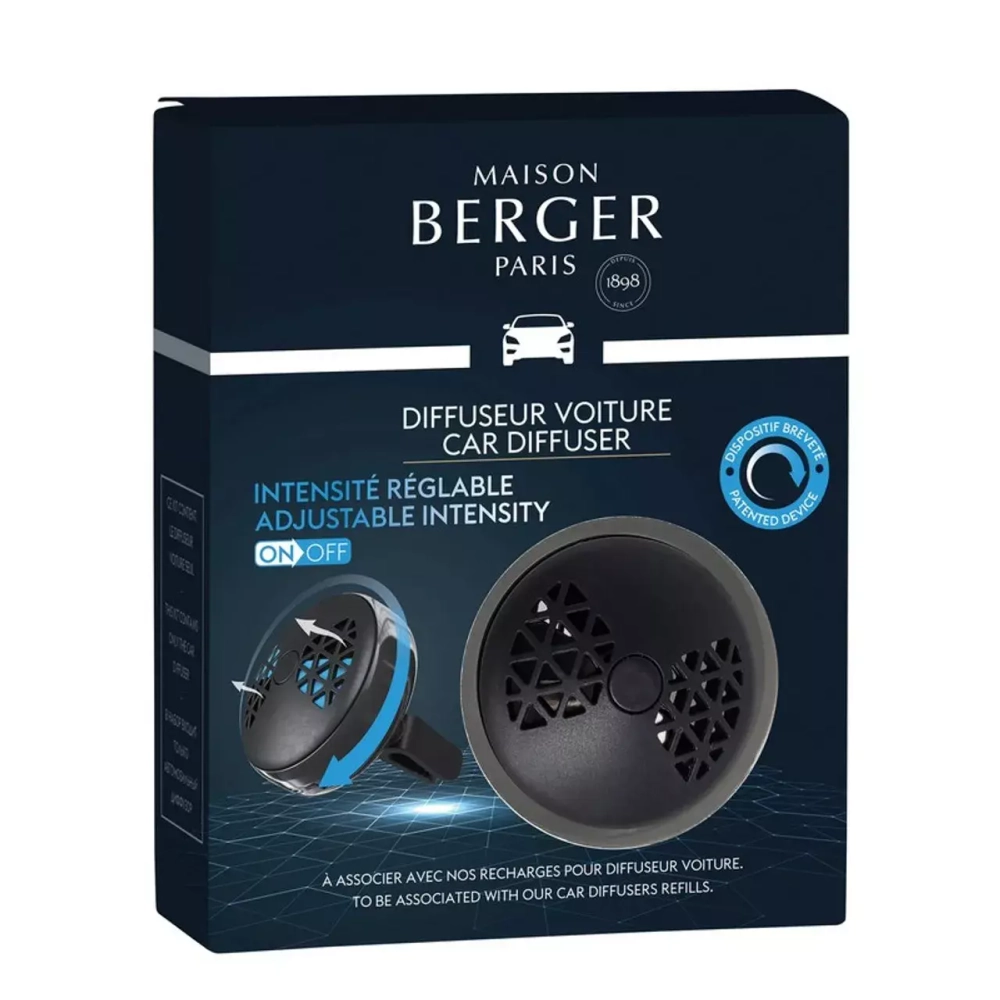 Maison Berger Paris - Черный умный регулируемый автомобильный диффузор - без вставки / артикул   6609  / GTIN 3127290066091