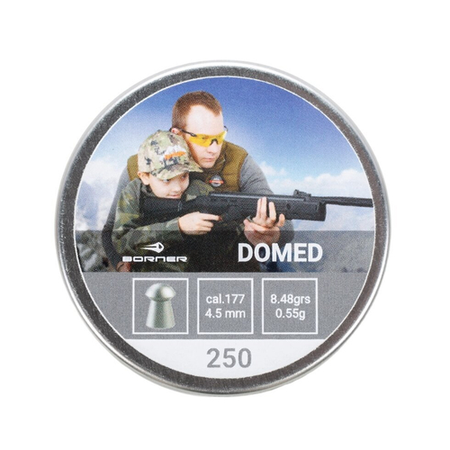 Пуля пневматическая Borner "Domed" 4.5 мм (250 шт.) 0,55 гр.