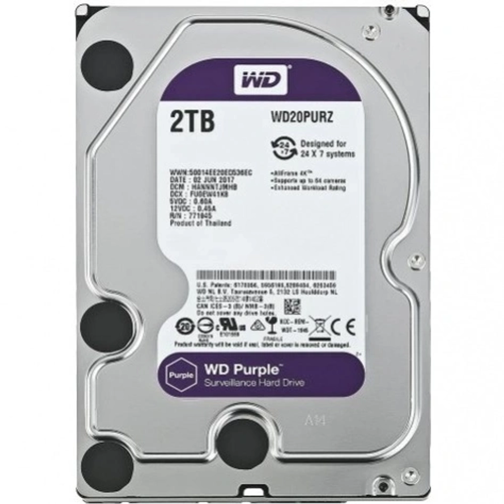 Жесткий диск Western Digital WD Purple Pro 22 ТБ 3.5" (WD221PURP)