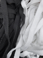 Шнур (плоский, х/б, 1,5 см). Цвет- черный