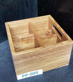 Ящик для кондиментов дуб; H=10,L=17,B=17см