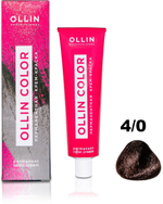OLLIN COLOR 4/0 шатен 60мл Перманентная крем-краска для волос