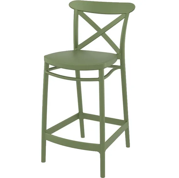 Полубарный стул Cross 65 см, зеленый
