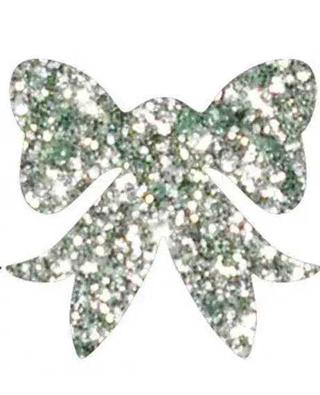 Бантик из пенофлекса 25 см., серебро, ПромЕлка (Б2-250-SILVER)