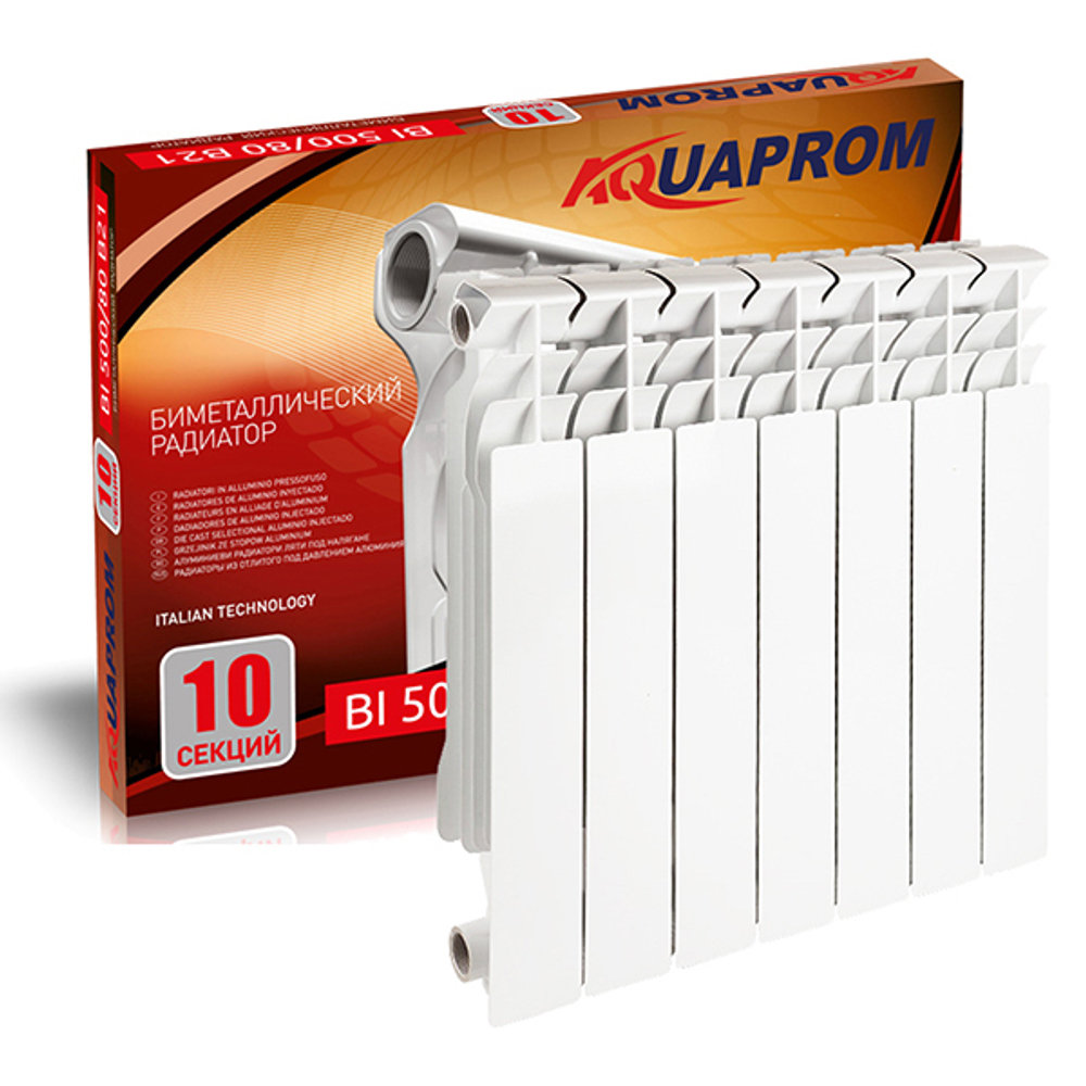 Радиатор биметаллический AQUAPROM/FIRENZE  500*80 12 сек.